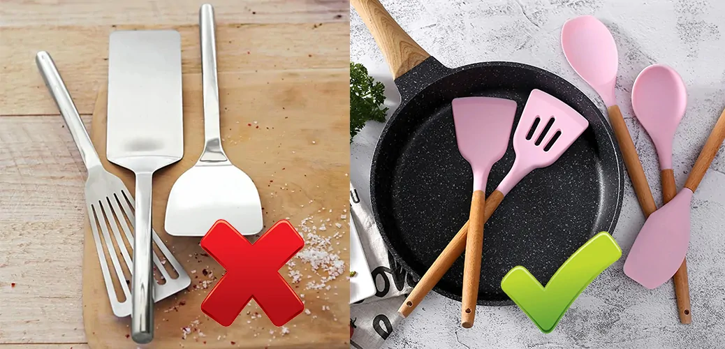 Care for restored non-stick coating